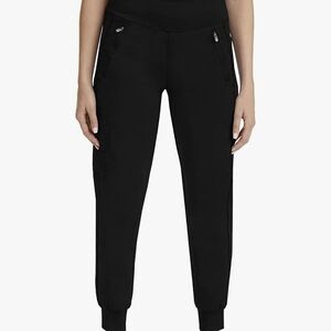 Healing Hands Women's Black Jogger Pants Scrubs Size Large